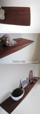 他の写真3: 壁掛け棚【TANA100ウォールナットモデル】木製の壁掛け飾り棚