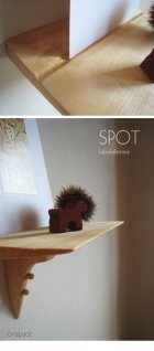 他の写真1: 壁掛け棚【SPOT（スポット）ホワイトモデル】木製の小さな壁掛け飾り棚