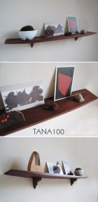 他の写真2: 壁掛け棚【TANA100ウォールナットモデル】木製の壁掛け飾り棚